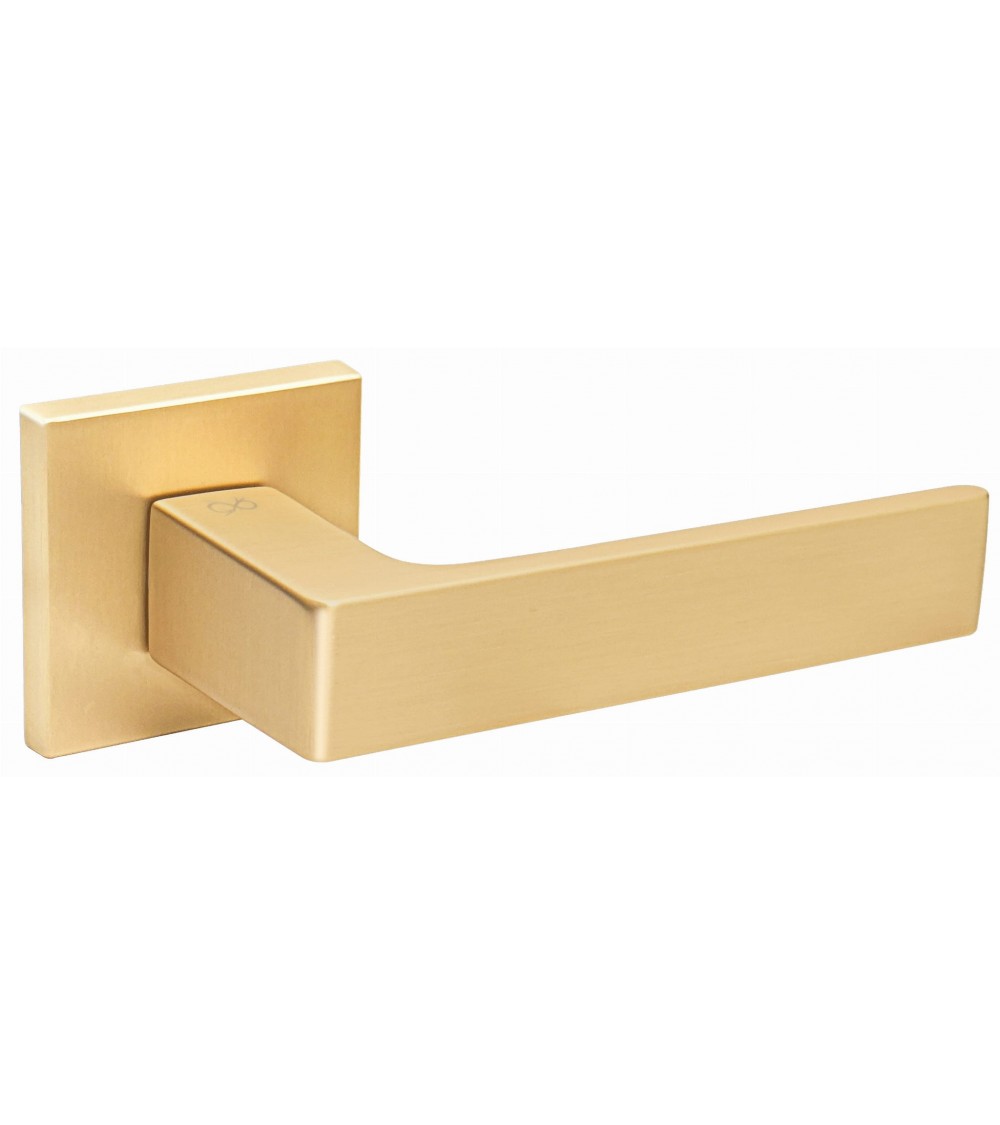 designer door handle in matt gold finish