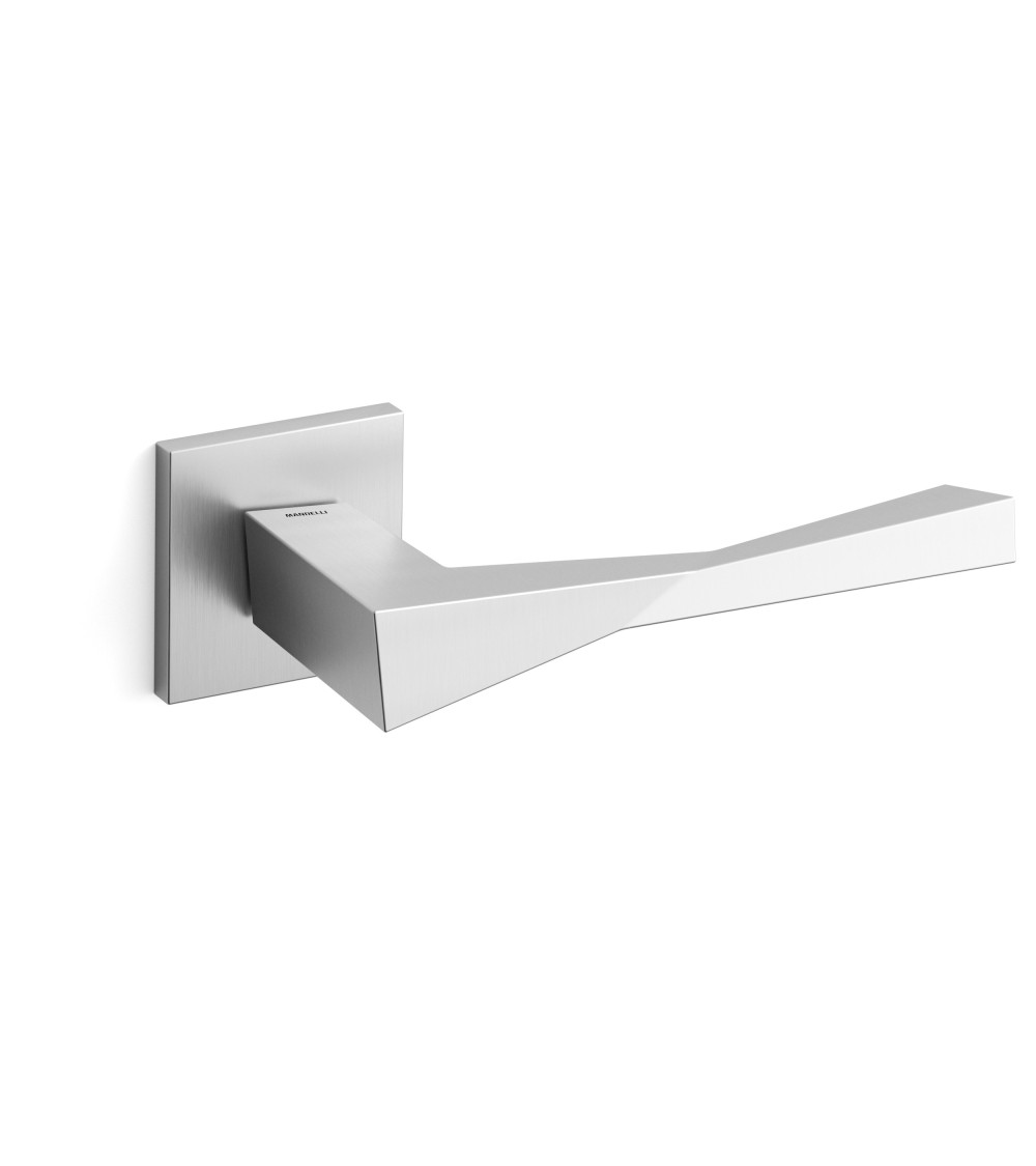 elegant door handle with impressive geometric shapes, perfect for a design office