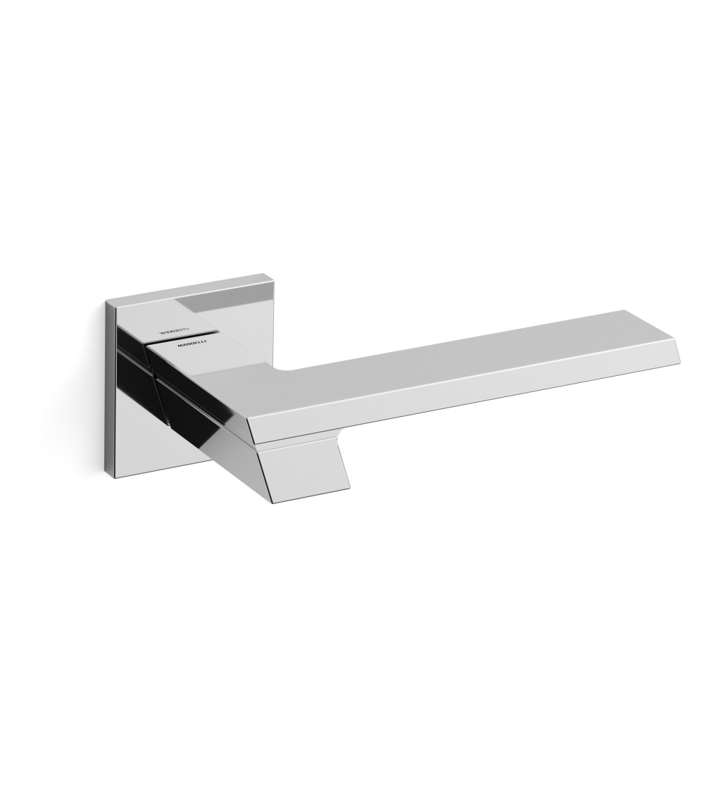 Futuristic door handle made from Italian brass