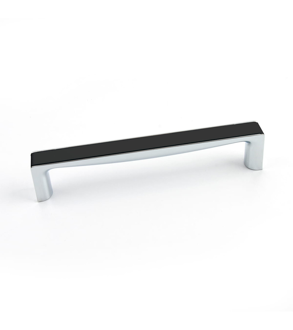 Poignée de meuble noir brillant/chrome brillant TWIX poignée design