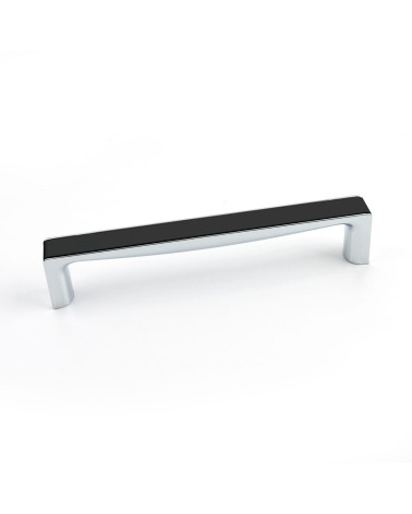 Poignée de meuble noir brillant/chrome brillant TWIX poignée design