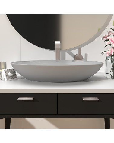 Poignée de meuble acier inoxydable NOX-1 poignée design montée sur un meuble salle de bain
