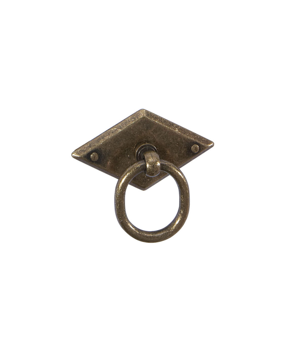 Bouton de meuble patine sur laiton MARS poignée design