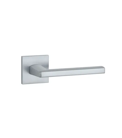 Poignée de porte chrome satiné PYROLA quincaillerie design