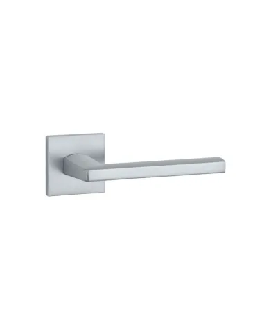 Poignée de porte chrome satiné PYROLA quincaillerie design