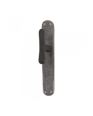 Poignée de porte chrome brossé sur plaque longitudinale originale PHTT 40 -  poignée design