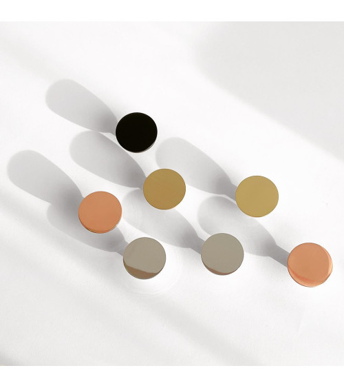 Bouton de meuble chrome poli LUNA M poignée design