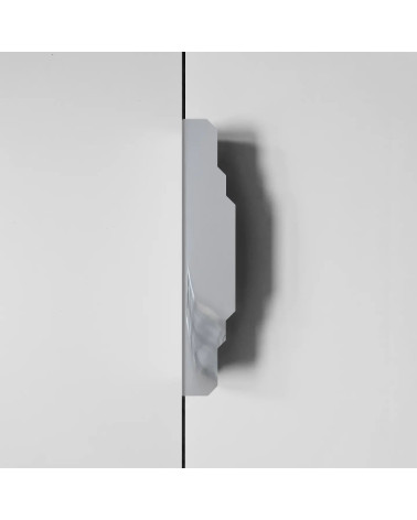 Poignée de meuble chrome poli KARLA CR poignée design fixée verticalement