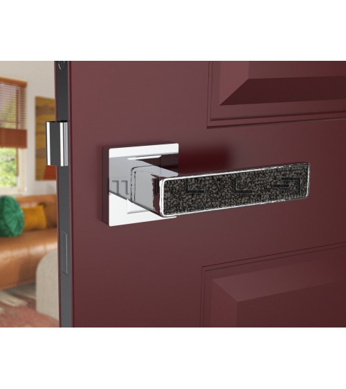Poignée de porte zamak GLAMOUR quincaillerie design couleur 1