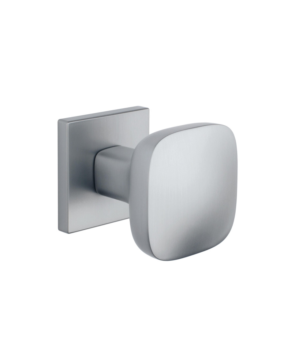 affordable door knob on square plate