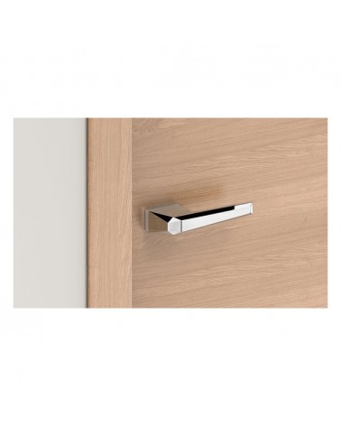 Poignée de porte Prisme poignée design couleur 1 vue de haut montée sur une porte