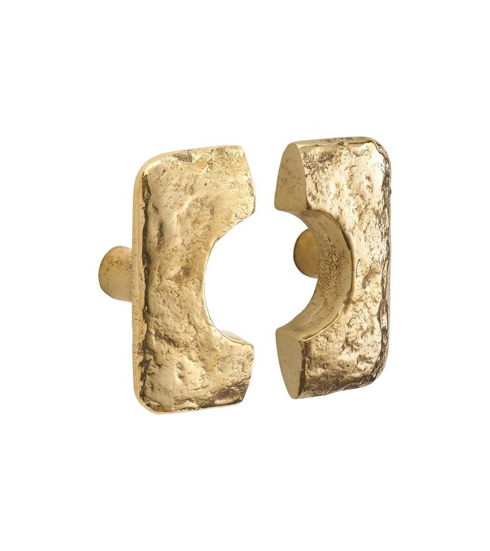 Bouton de meuble en bronze QUADRI EXTRA poignée design