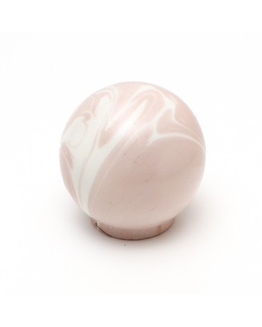 Bouton de meuble en bois de Hêtre Rose taupe -  poignée design