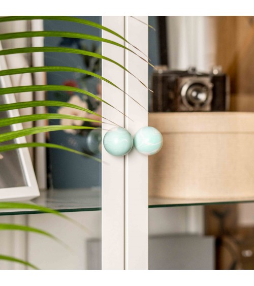 Bouton de meuble en bois de Hêtre Aqua -  poignée design