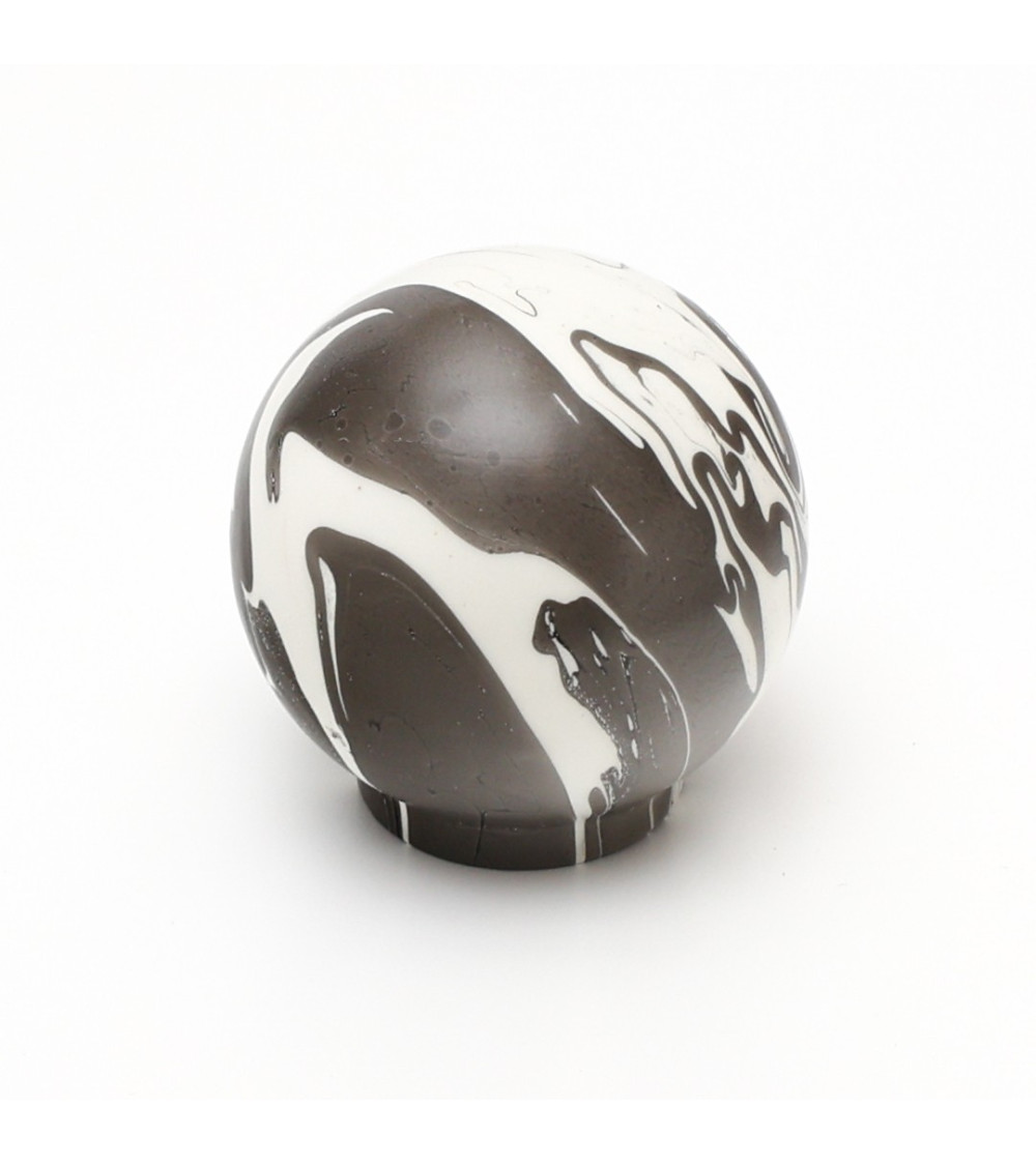 Bouton de meuble en bois de Hêtre Noir -  poignée design