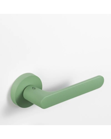 Poignée de porte de couleur VERT petit pois - Moon One Ronde