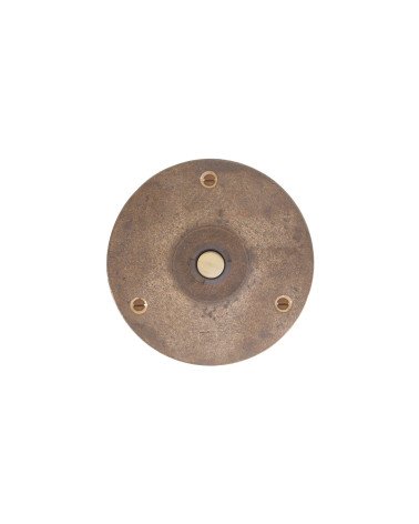 Sonnette ronde Dauby Pure en bronze - bouton de sonnette 90RO