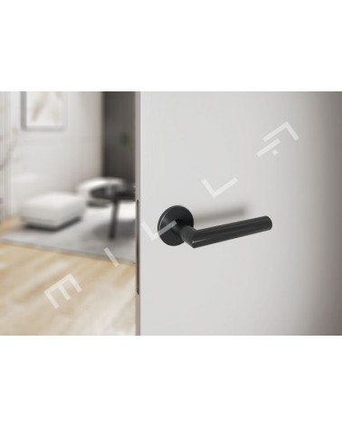 Poignée de porte ARABIS poignée design couleur 1 montée sur une porte
