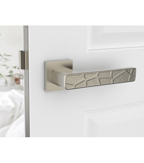 Poignée de porte nickel satiné Volare poignée design