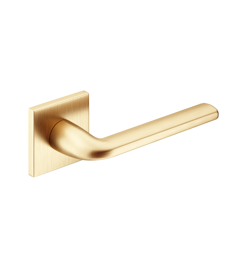 Poignée de porte sur plaque carrée Scandi slim quincaillerie design