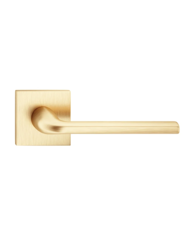 Poignée de porte sur plaque carrée Scandi slim quincaillerie design vue de face