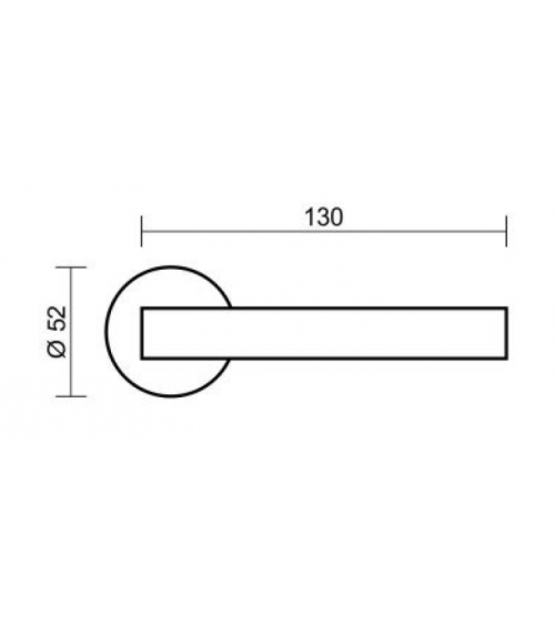 Poignée de porte zamak Nesh quincaillerie design