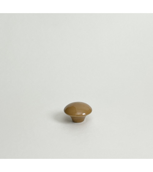 Bouton de meuble en porcelaine Anne Black model Shiny Glossy