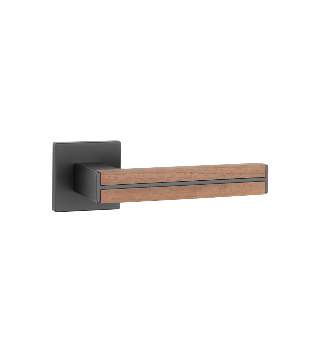 Poignée de porte en zamak et bois IMPERATA poignée design