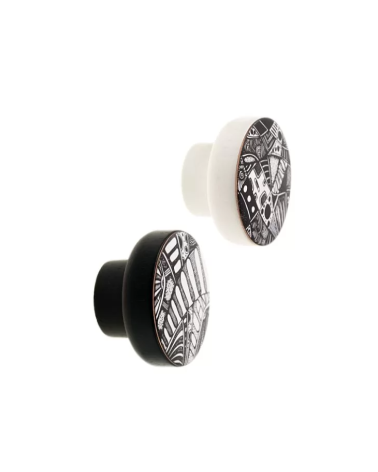 Bouton de meuble COSMOS Noir & Blanc