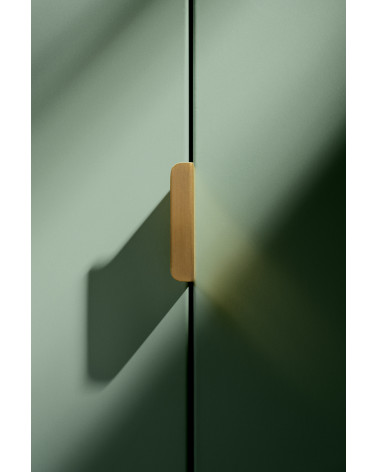 Poignée de meuble en laiton ELSE EDGE poignée design posée verticalement