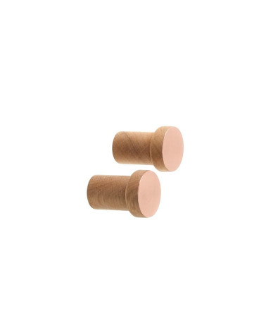 Patère en bois et cuivre COPPER xs