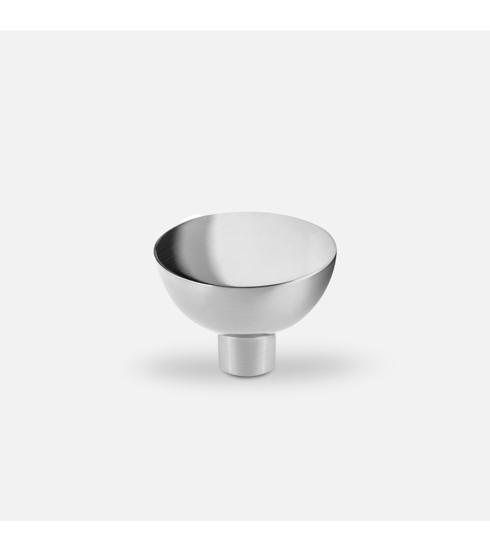 Bouton de meuble chrome poli LUNA M poignée design