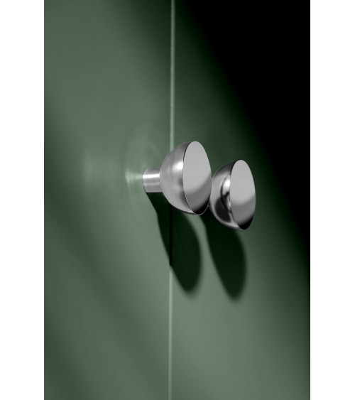 Bouton de meuble chrome poli LUNA M poignée design