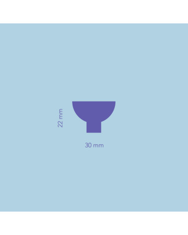 Bouton de meuble LUNA M avec dimensions