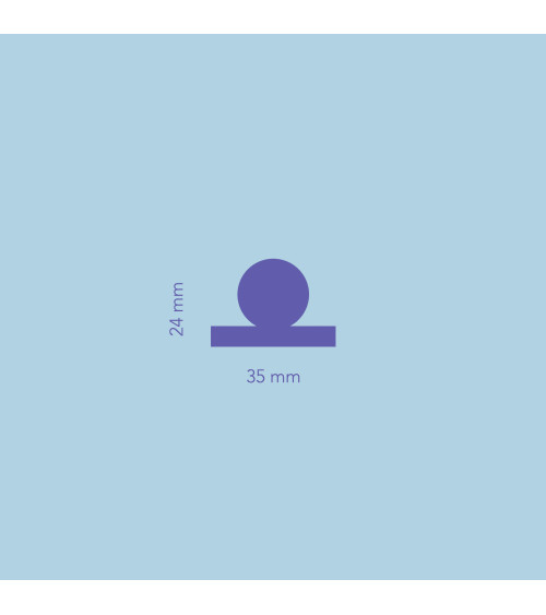 Bouton de meuble en laiton MONA S poignée design