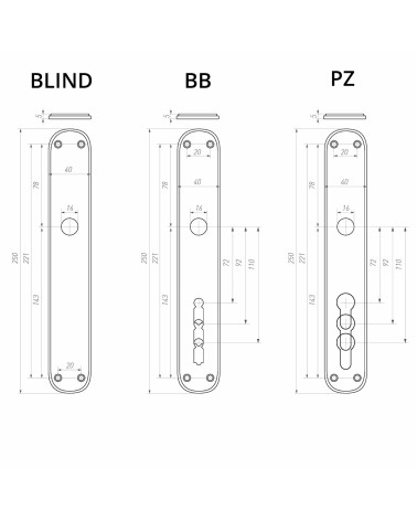 Poignée de porte robuste en fer rouille 1018 - MillaPoignées