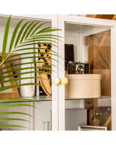 Bouton de meuble en bois de Hêtre Jaune -  poignée design