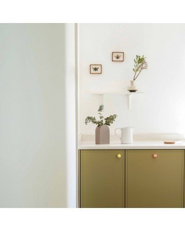 Bouton de meuble en bois de Hêtre Jaune -  poignée design
