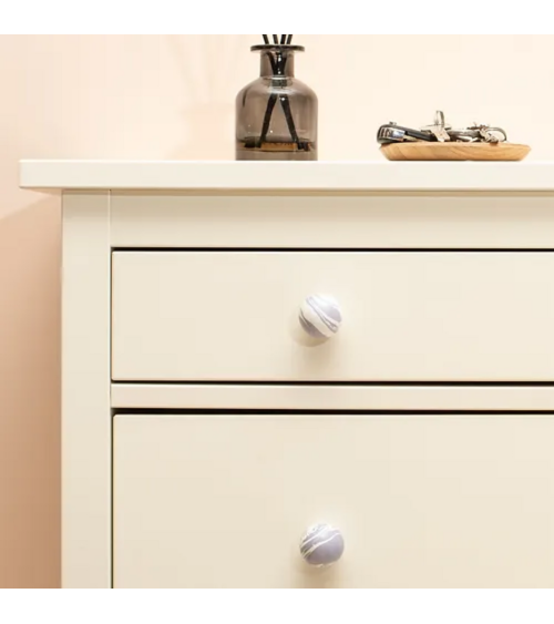 Bouton de meuble en bois de hêtre Lavande poignée design