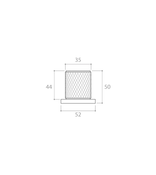 Bouton de porte texturée or mat Time poignée design