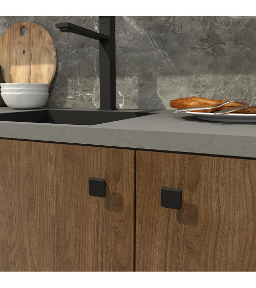 Bouton de meuble noir NOX poignée design