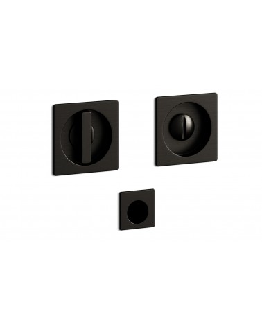 Poignée de porte nickel satiné encastrée avec la serrure, pour porte coulissante, MANDELLI 1108TN/S -  poignée design