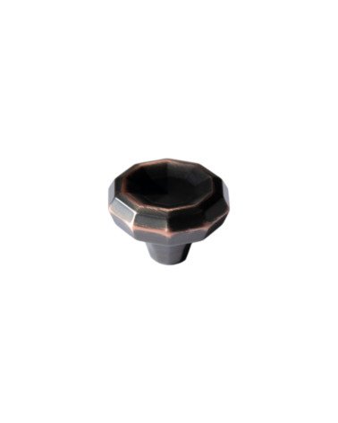 Bouton de meuble bicolore bronze et cuivre CAMPANA poignée design