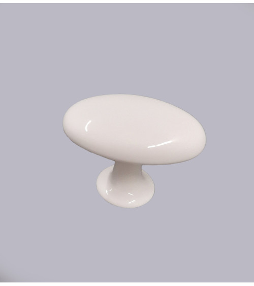 Bouton de meuble blanc NAPOLI poignée design
