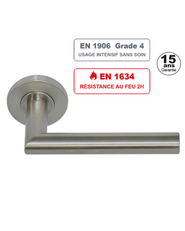 Poignée de porte ALTESSE en inox 304 Grade 4 resistante au feu