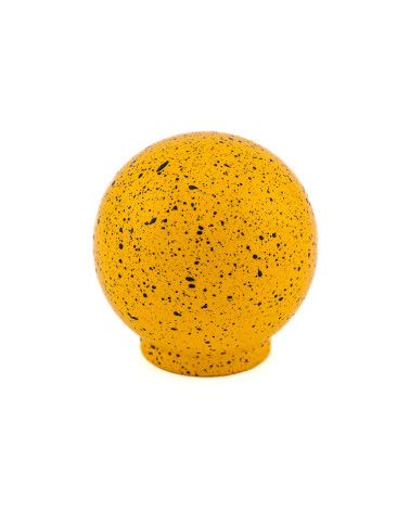 Bouton de meuble en bois de hêtre jaune et noir Mélange