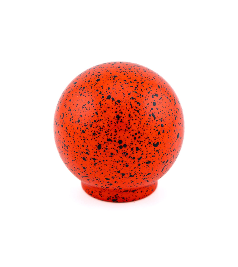 Bouton de meuble en bois de hêtre rouge et noir Mélange