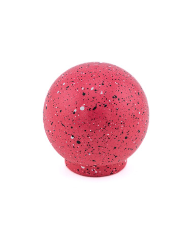 Bouton de meuble en bois de hêtre rose foncé et noir et blanc Mélange