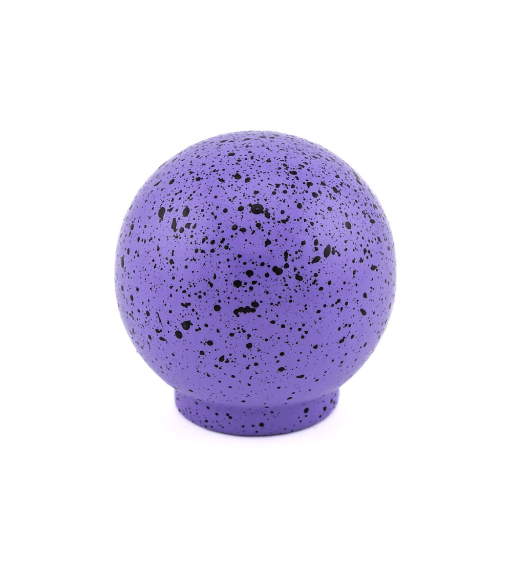 Bouton de meuble en bois de hêtre violet et noir Mélange