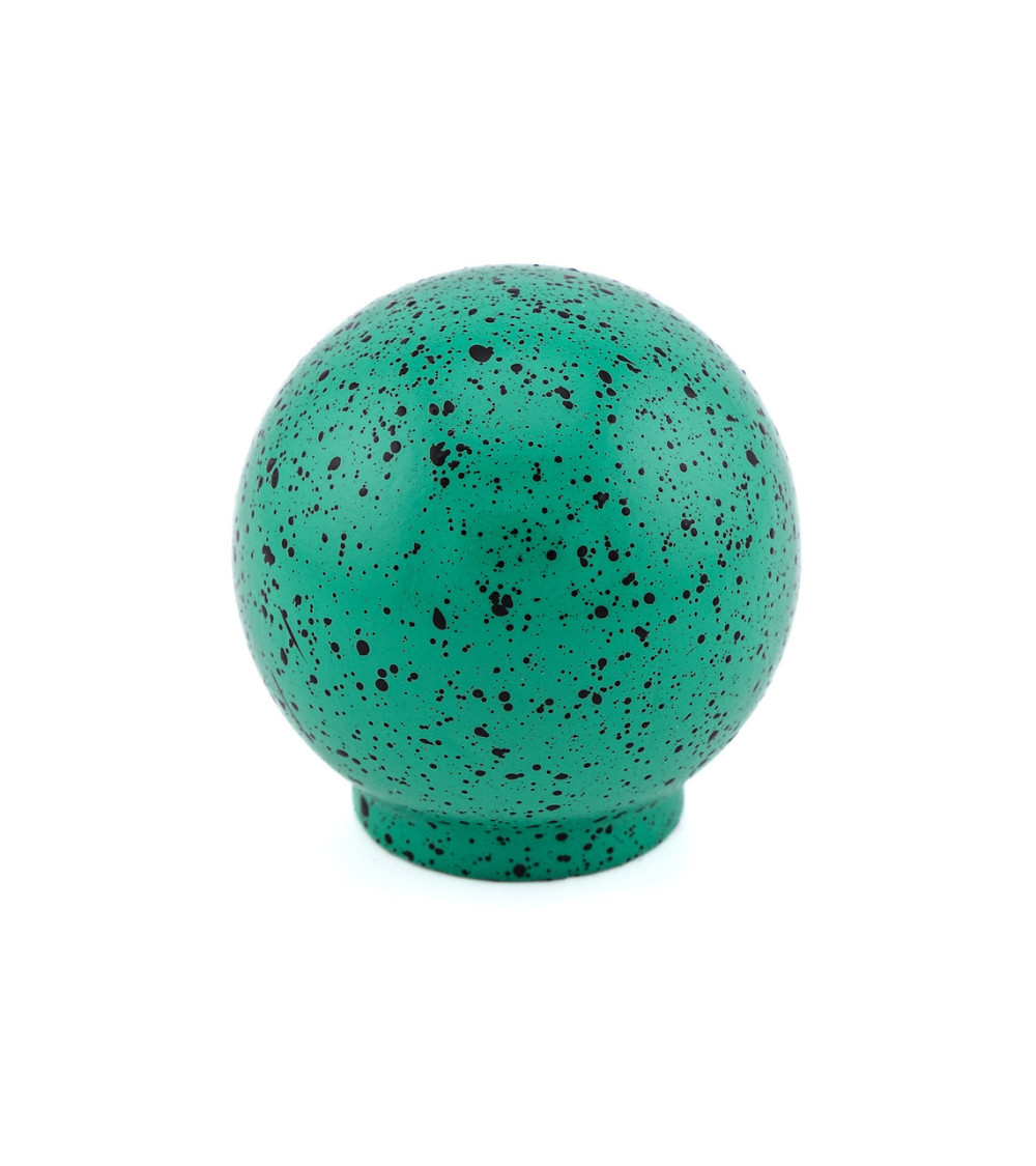 Bouton de meuble en bois de hêtre vert et noir Mélange